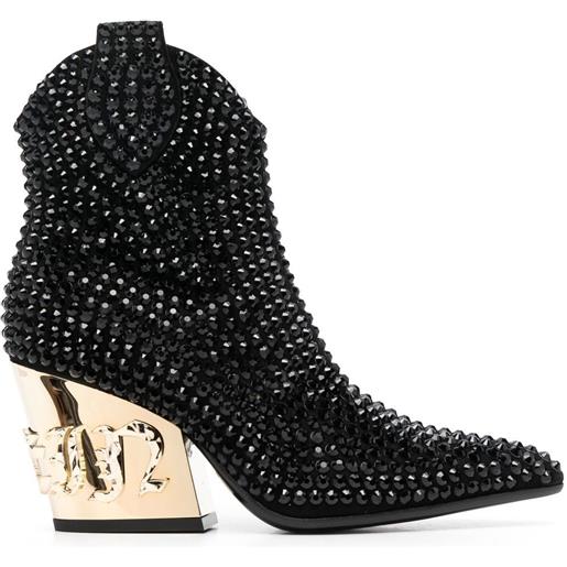 Philipp Plein stivali gothic plein 80mm - nero