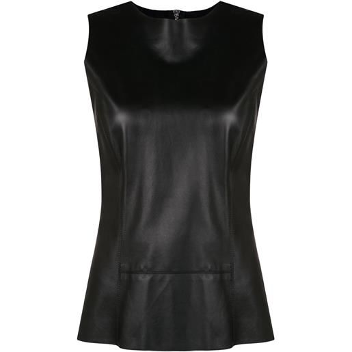 Gloria Coelho top smanicato - nero