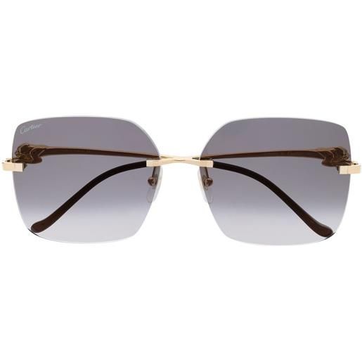 Cartier Eyewear occhiali da sole con lenti sfumate - oro