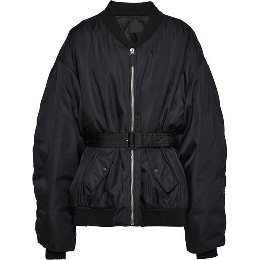 Prada bomber con zip - nero