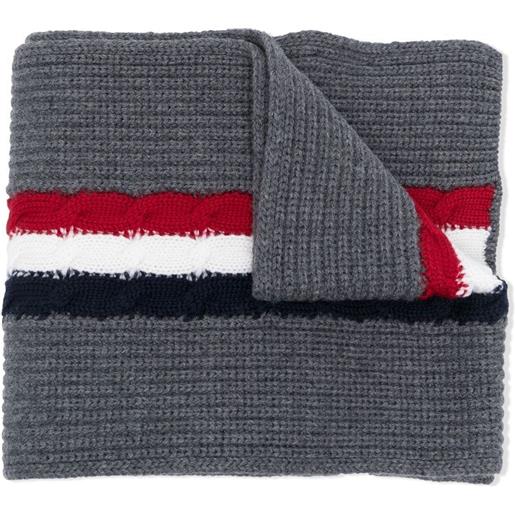 Moncler Enfant sciarpa con applicazione - grigio