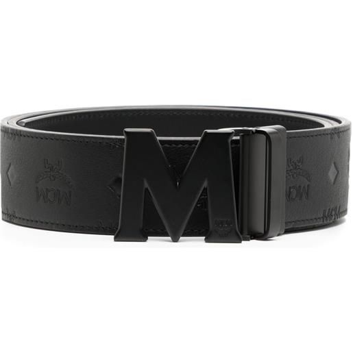 Cintura Uomo In Pelle Pieno Fiore Glamicci – Larga 38 Mm, Regolabile, Fibbia Antigraffio (Nero, Vita 40-42 - 125 Cm)