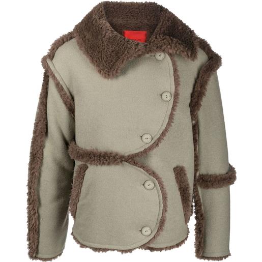 Eckhaus Latta giacca sherpa - verde