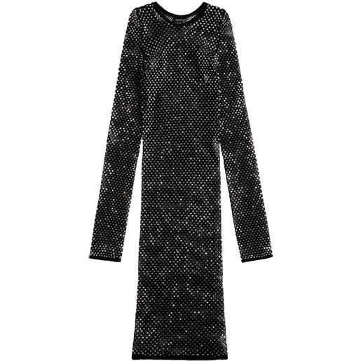 Balenciaga abito corto a maniche lunghe - nero