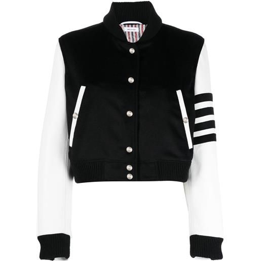 Thom Browne bomber imbottito - nero