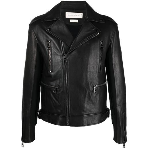 Alexander McQueen giacca biker - nero