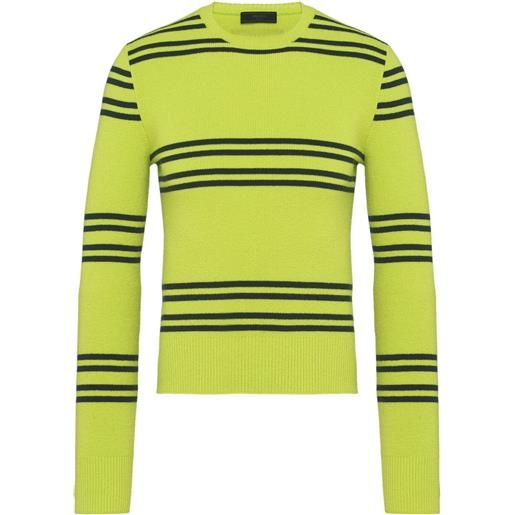 Prada maglione a righe - verde