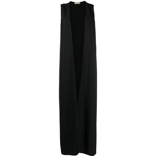 Elie Saab gilet lungo aperto - nero