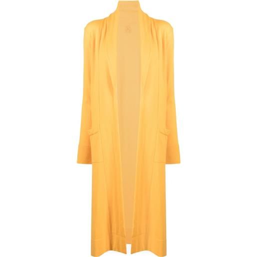 Teddy Cashmere cardigan aperto venezia - arancione