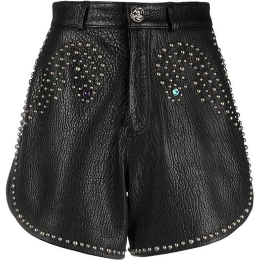 Philipp Plein shorts con decorazione - nero