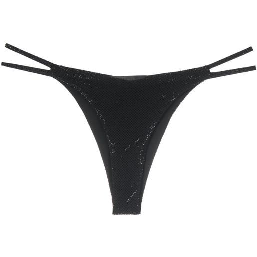 Philipp Plein tanga con decorazione - nero