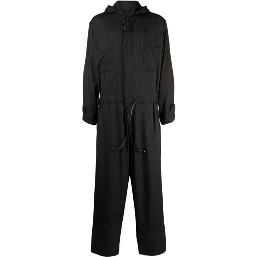 Yohji Yamamoto tuta intera con zip - nero
