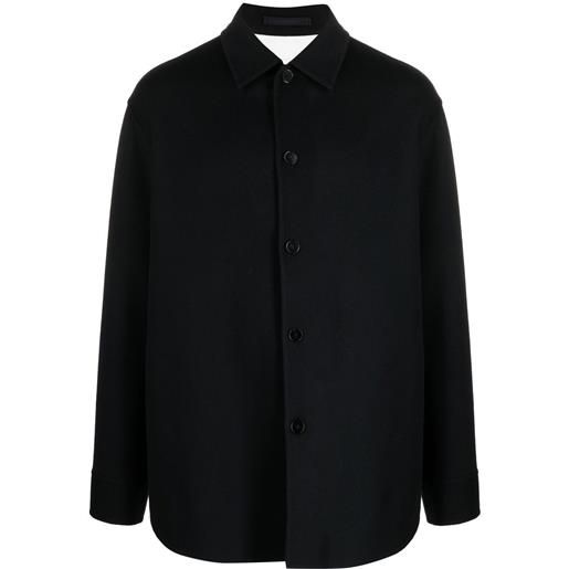 Jil Sander giacca-camicia a maniche lunghe - blu