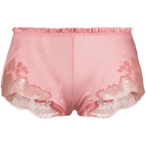 Carine Gilson shorts con ricamo - rosa