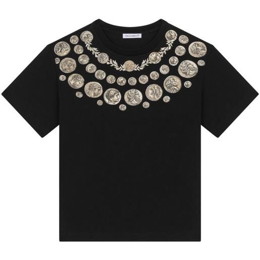 Dolce & Gabbana Kids t-shirt con stampa - nero