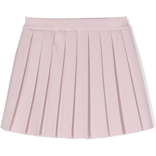 Thom Browne Kids gonna plissettata con logo - rosa