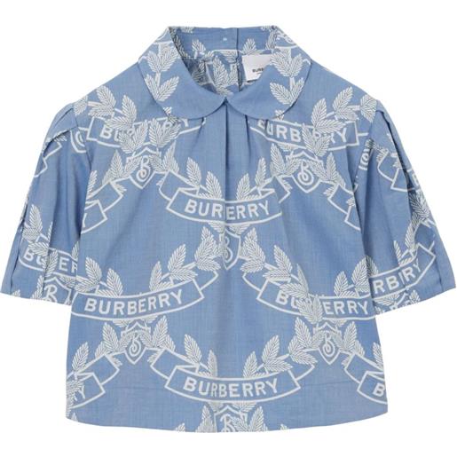 Burberry Kids blusa con stampa