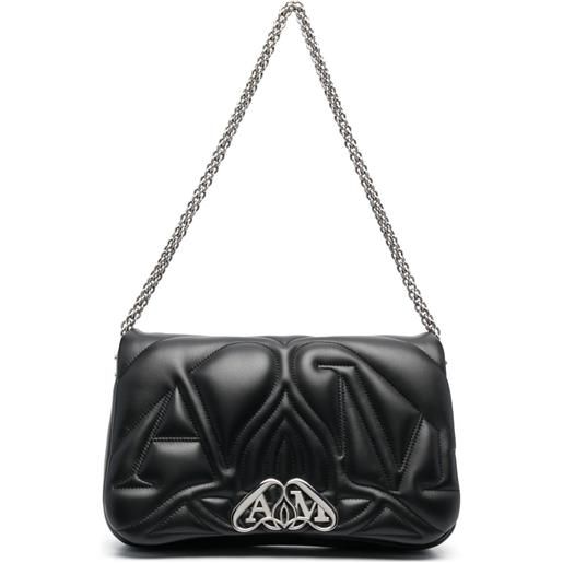 Alexander McQueen borsa a spalla the seal - nero