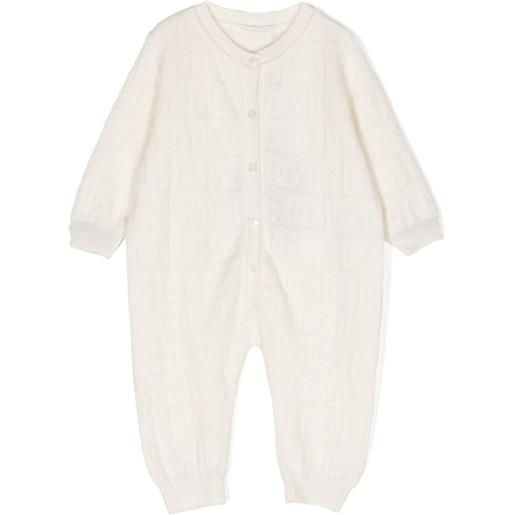 Dolce & Gabbana Kids pigiama con effetto jacquard - bianco