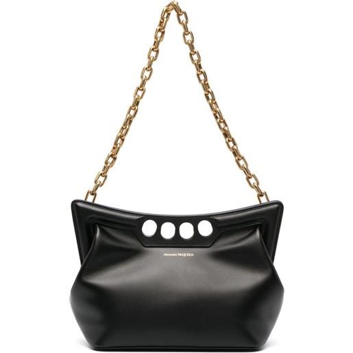 Alexander McQueen borsa a spalla the peak piccola - nero