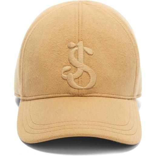 Jil Sander cappello da baseball con ricamo - toni neutri