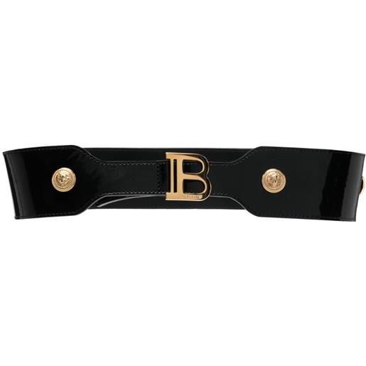 Balmain Kids cintura con fibbia - nero