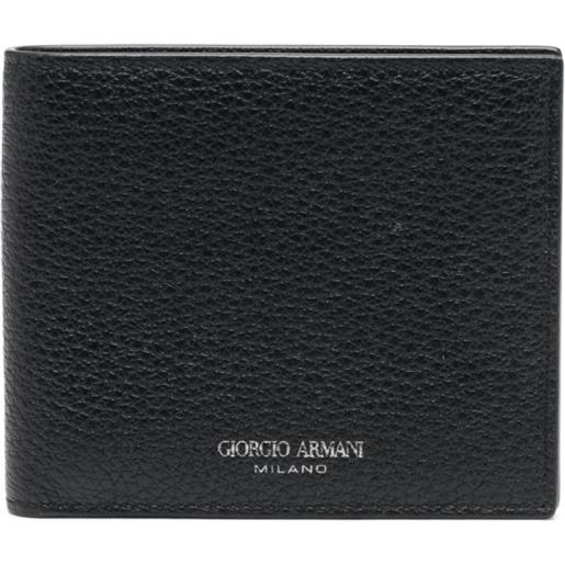 Giorgio Armani portafoglio in pelle - nero