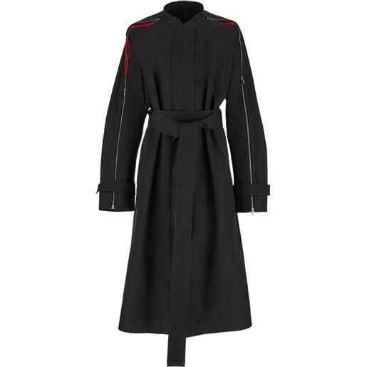 Ferragamo trench con cintura - nero