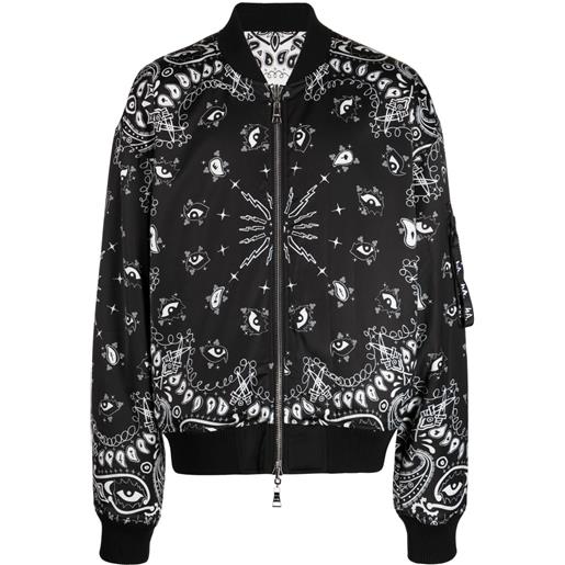 Haculla bomber con stampa paisley - nero