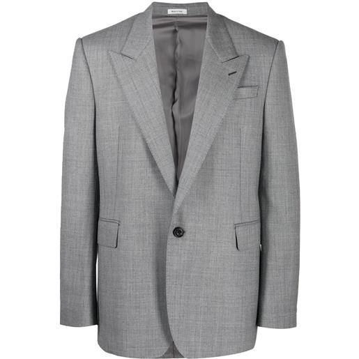 Alexander McQueen blazer monopetto - grigio