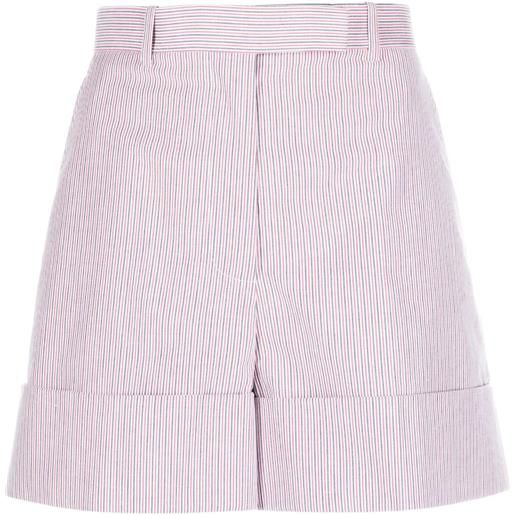 Thom Browne shorts a vita alta - rosso