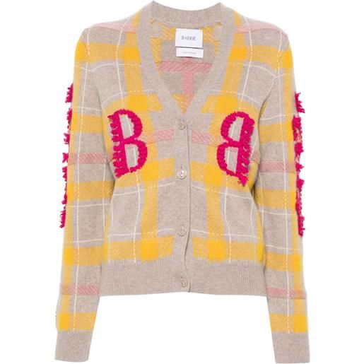 Barrie cardigan con logo - toni neutri