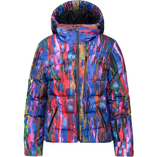 Aztech Mountain piumino nuke con stampa astratta - blu