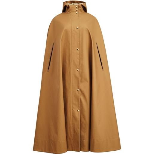 KHAITE mantella the roygen con cappuccio - marrone