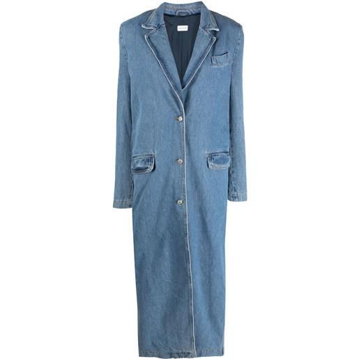 Magda Butrym cappotto denim monopetto - blu