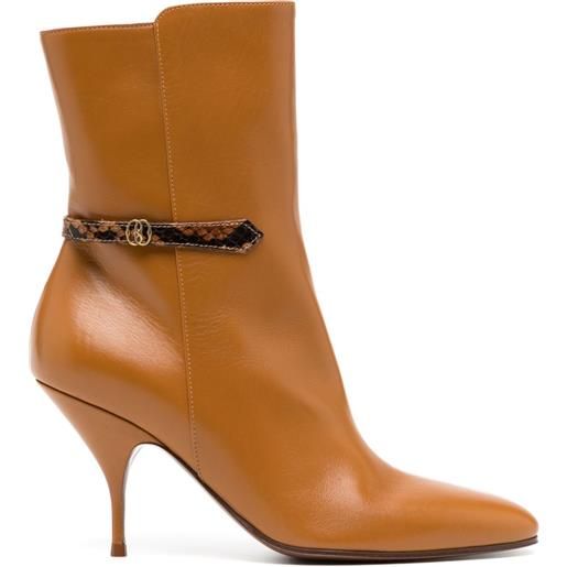 Bally stivali odeya 85mm - marrone