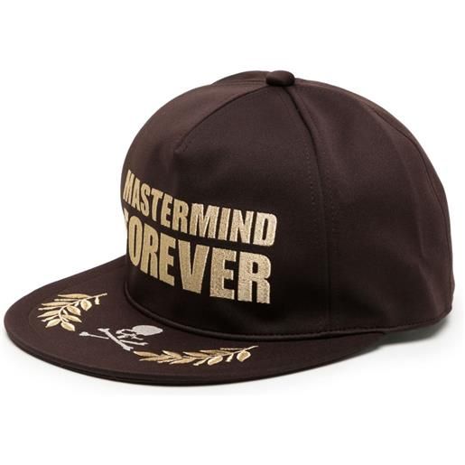 Mastermind World cappello da baseball forever con ricamo - marrone
