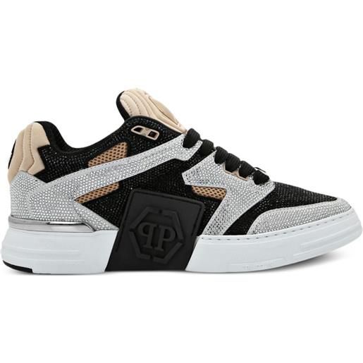 Philipp Plein sneakers strass con cristalli - nero
