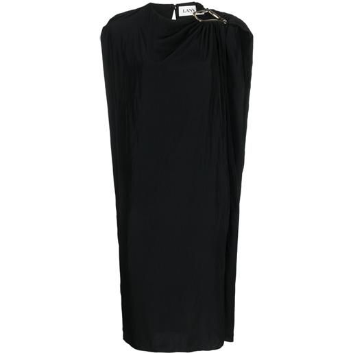 Lanvin abito midi con dettaglio - nero
