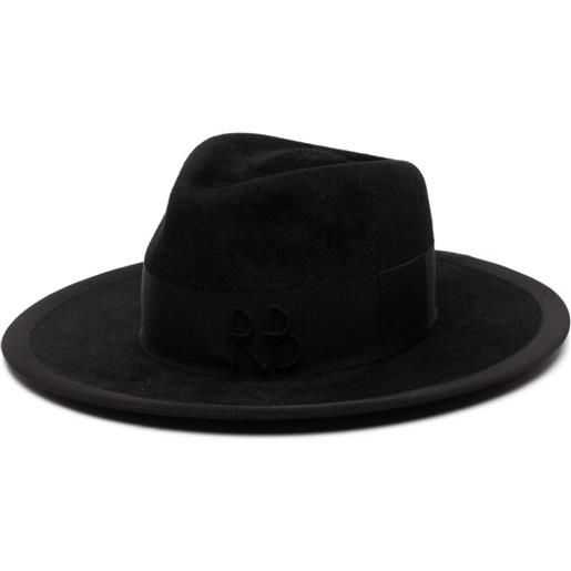 Ruslan Baginskiy fedora con ricamo - nero