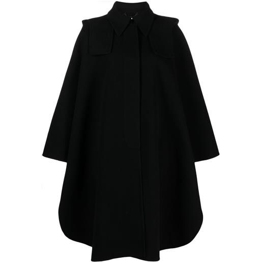 Chloé mantella con cappuccio - nero