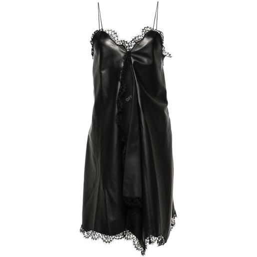 Off-White minigonna asimmetrica - nero