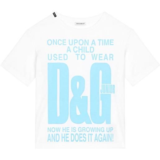 Dolce & Gabbana Kids t-shirt con stampa - bianco