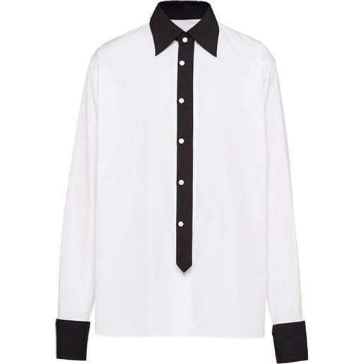 Prada camicia destrutturata - bianco
