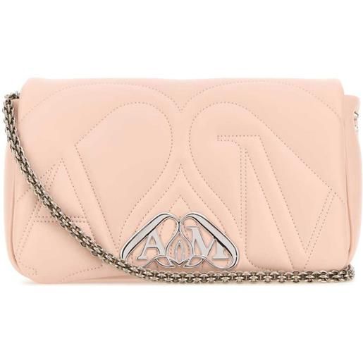 Alexander McQueen borsa a spalla the seal piccola - rosa