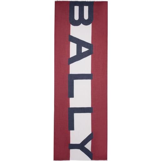 Bally sciarpa con frange - blu