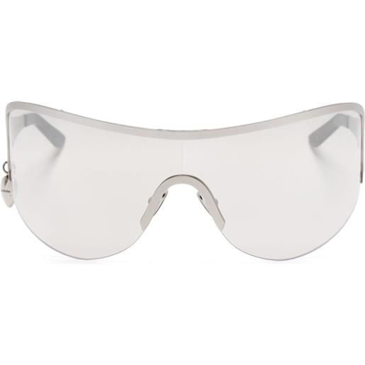 Acne Studios occhiali da sole a mascherina - argento