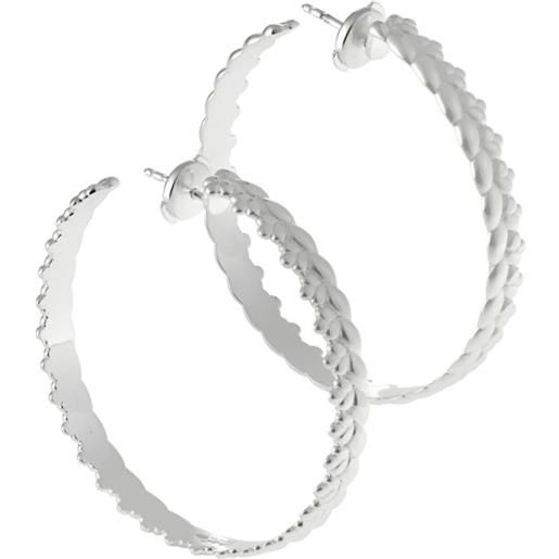 Christofle orecchini a cerchio babylone - argento