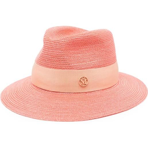 Maison Michel fedora henrietta intrecciato - arancione