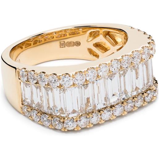 Anita Ko anello james in oro giallo 18kt con diamanti